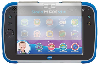 VtechStorio Max XL 2.0 mit aufgebrachter dipos Displayschutzfolie, glasklare Darstellung ohne Einschränkungen