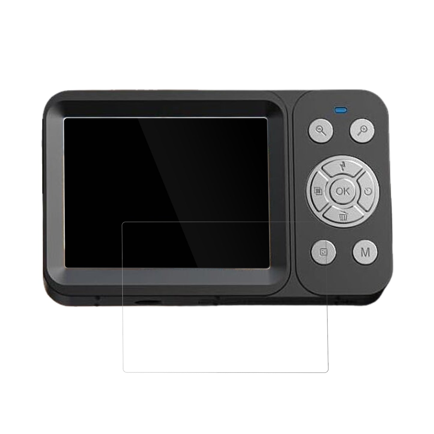 VXKCV01 mit aufgebrachter dipos Displayschutzfolie, glasklare Darstellung ohne Einschränkungen
