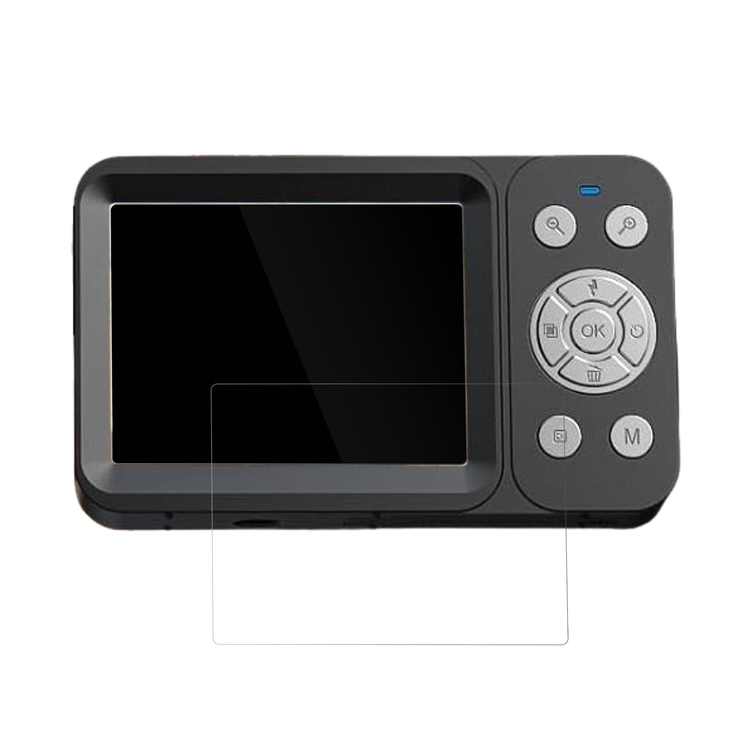 VXKCV01 mit aufgebrachter dipos Displayschutzfolie, glasklare Darstellung ohne Einschränkungen