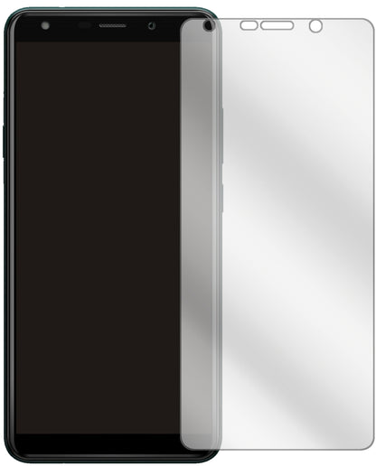 WikoY61 mit aufgebrachter dipos Displayschutzfolie, glasklare Darstellung ohne Einschränkungen