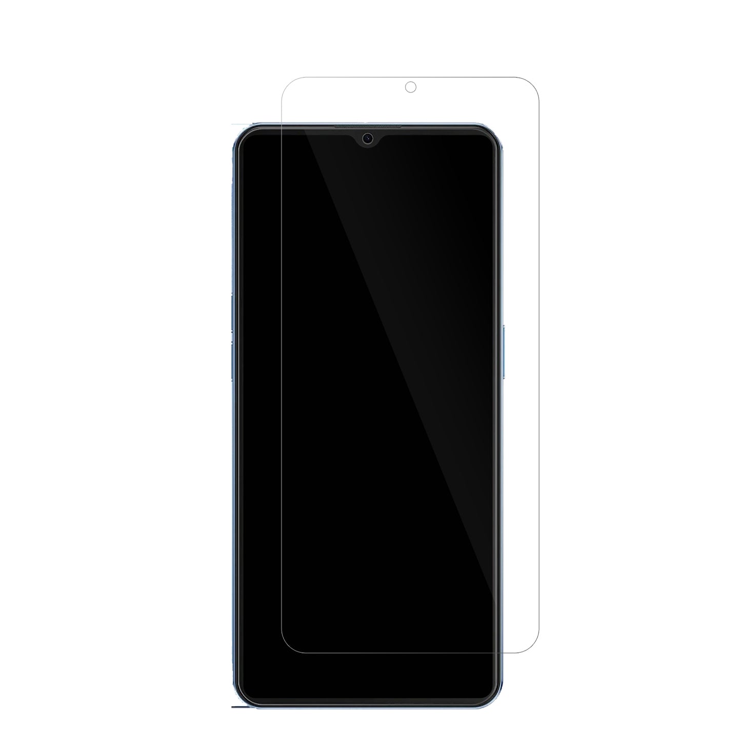 XGodyMate 50 mit aufgebrachter dipos Displayschutzfolie, glasklare Darstellung ohne Einschränkungen