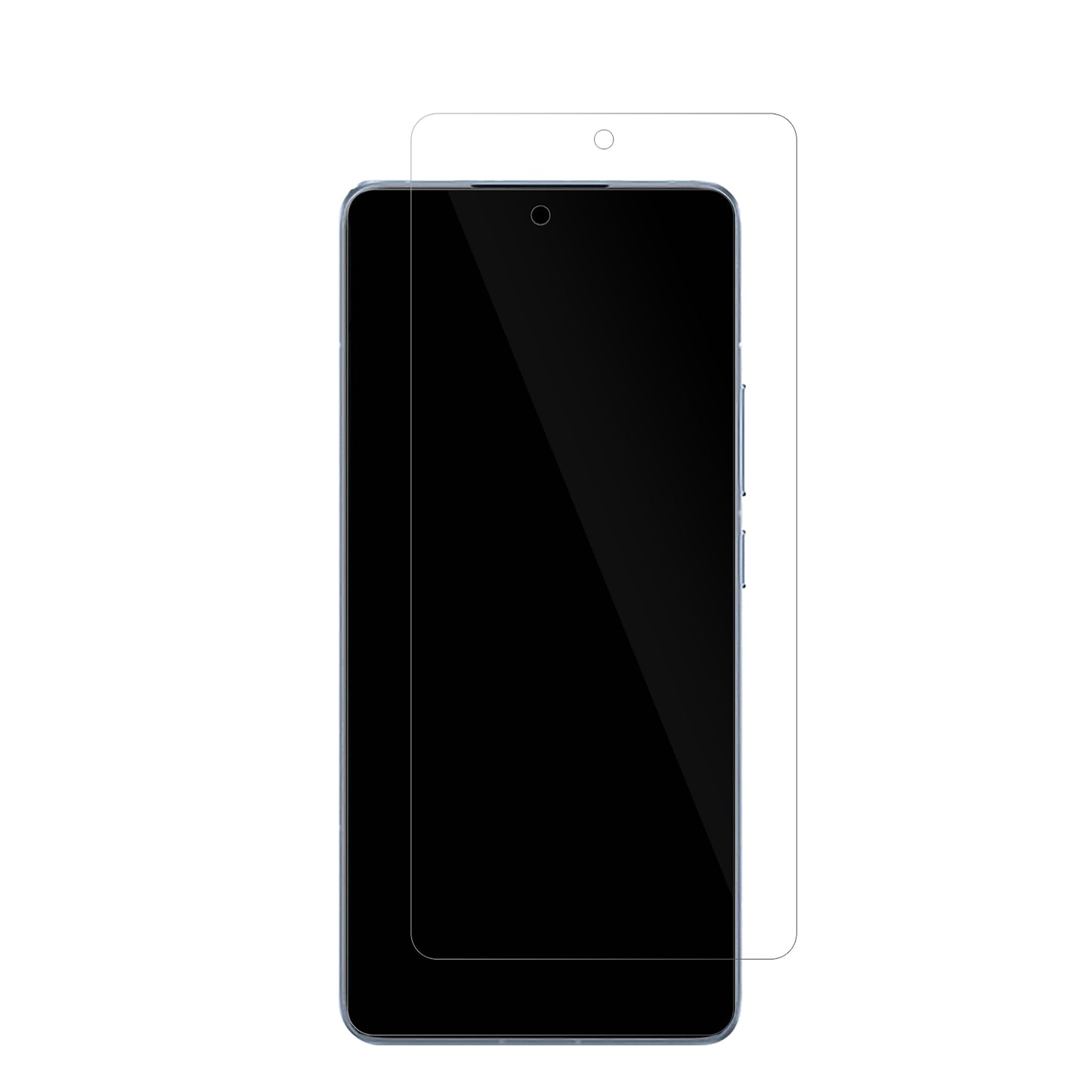 Xiaomi14T Pro mit aufgebrachter dipos Displayschutzfolie, glasklare Darstellung ohne Einschränkungen