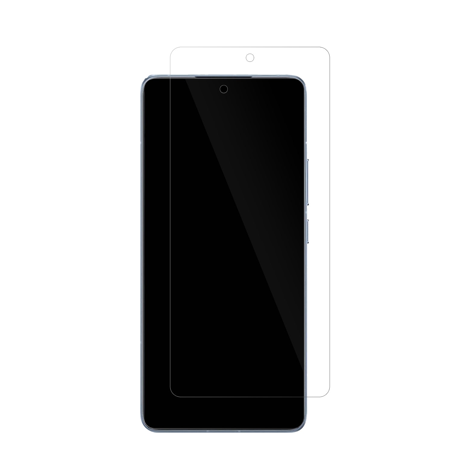 Xiaomi14T Pro mit aufgebrachter dipos Displayschutzfolie, glasklare Darstellung ohne Einschränkungen