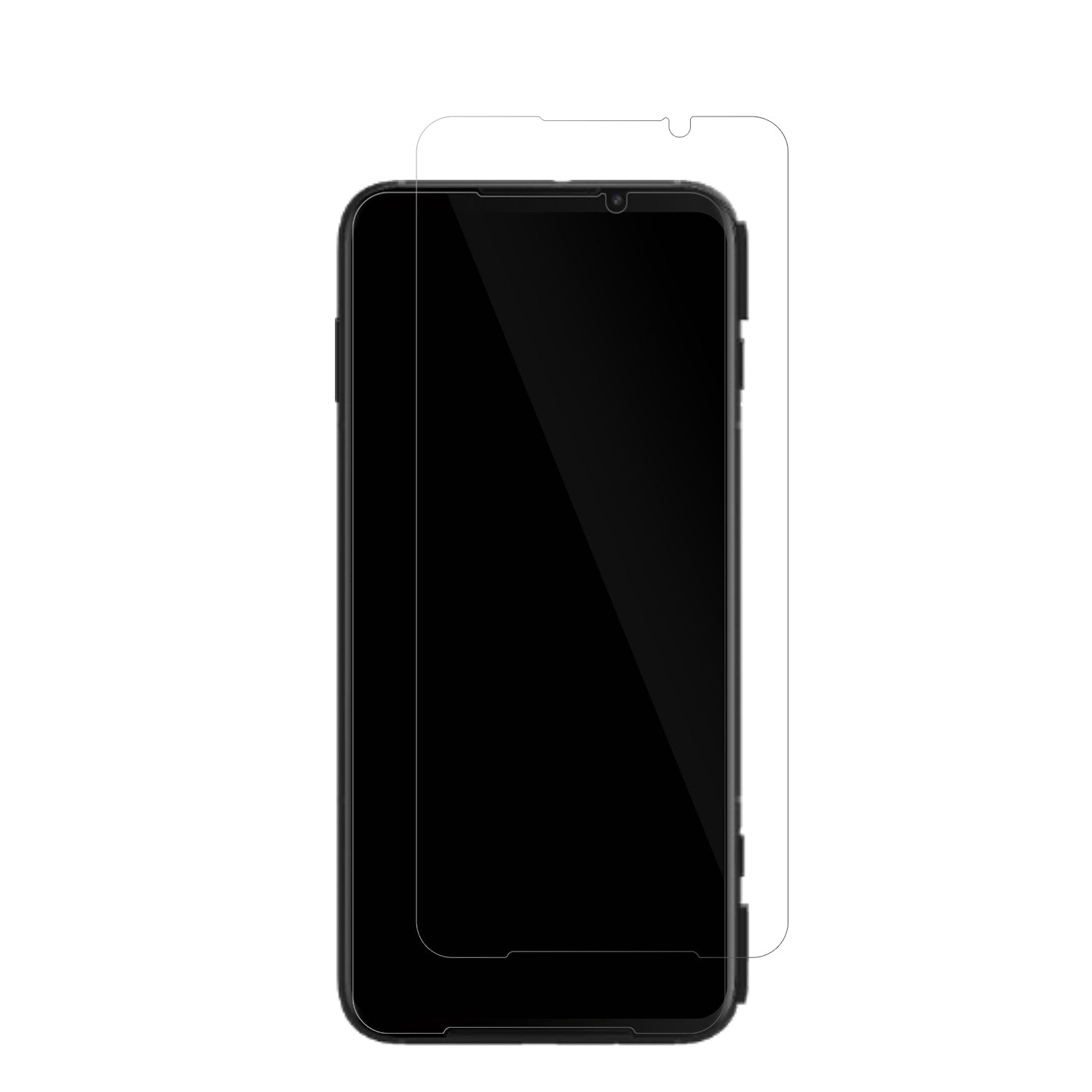 XiaomiBlackshark 3 Pro mit aufgebrachter dipos Displayschutzfolie, glasklare Darstellung ohne Einschränkungen