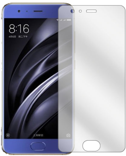 XiaomiMi6 mit aufgebrachter dipos Displayschutzfolie, glasklare Darstellung ohne Einschränkungen