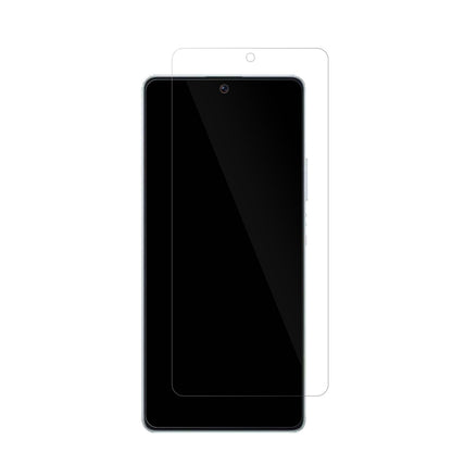 XiaomiPoco F5 mit aufgebrachter dipos Displayschutzfolie, glasklare Darstellung ohne Einschränkungen