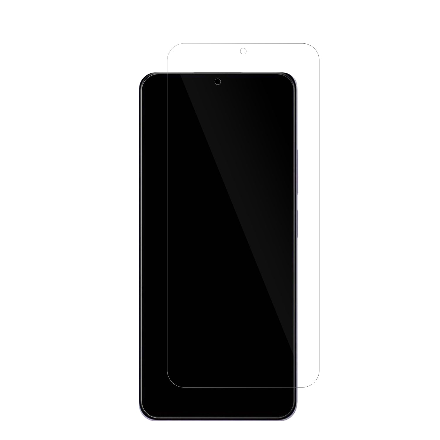 XiaomiRedmi 14R 5G mit aufgebrachter dipos Displayschutzfolie, glasklare Darstellung ohne Einschränkungen