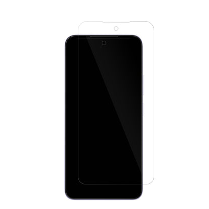 XiaomiRedmi 15 mit aufgebrachter dipos Displayschutzfolie, glasklare Darstellung ohne Einschränkungen