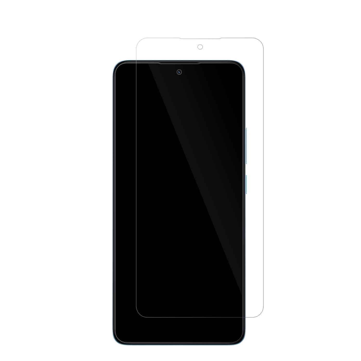 XiaomiRedmi 15C mit aufgebrachter dipos Displayschutzfolie, glasklare Darstellung ohne Einschränkungen