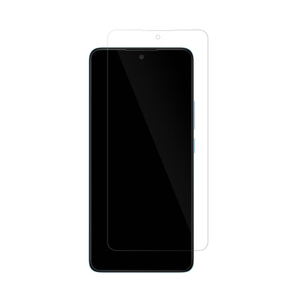 XiaomiRedmi 15C mit aufgebrachter dipos Displayschutzfolie, glasklare Darstellung ohne Einschränkungen