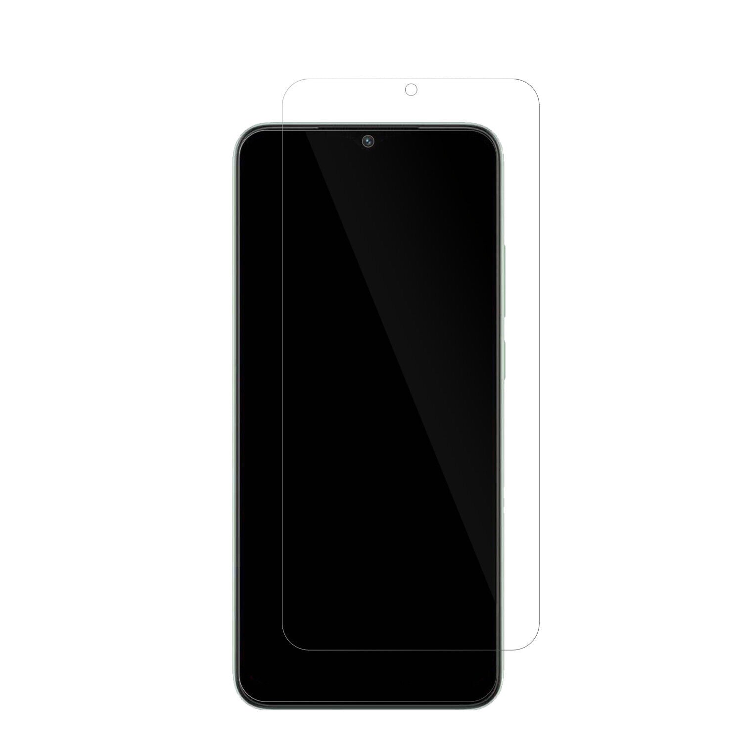 XiaomiRedmi A2 mit aufgebrachter dipos Displayschutzfolie, glasklare Darstellung ohne Einschränkungen