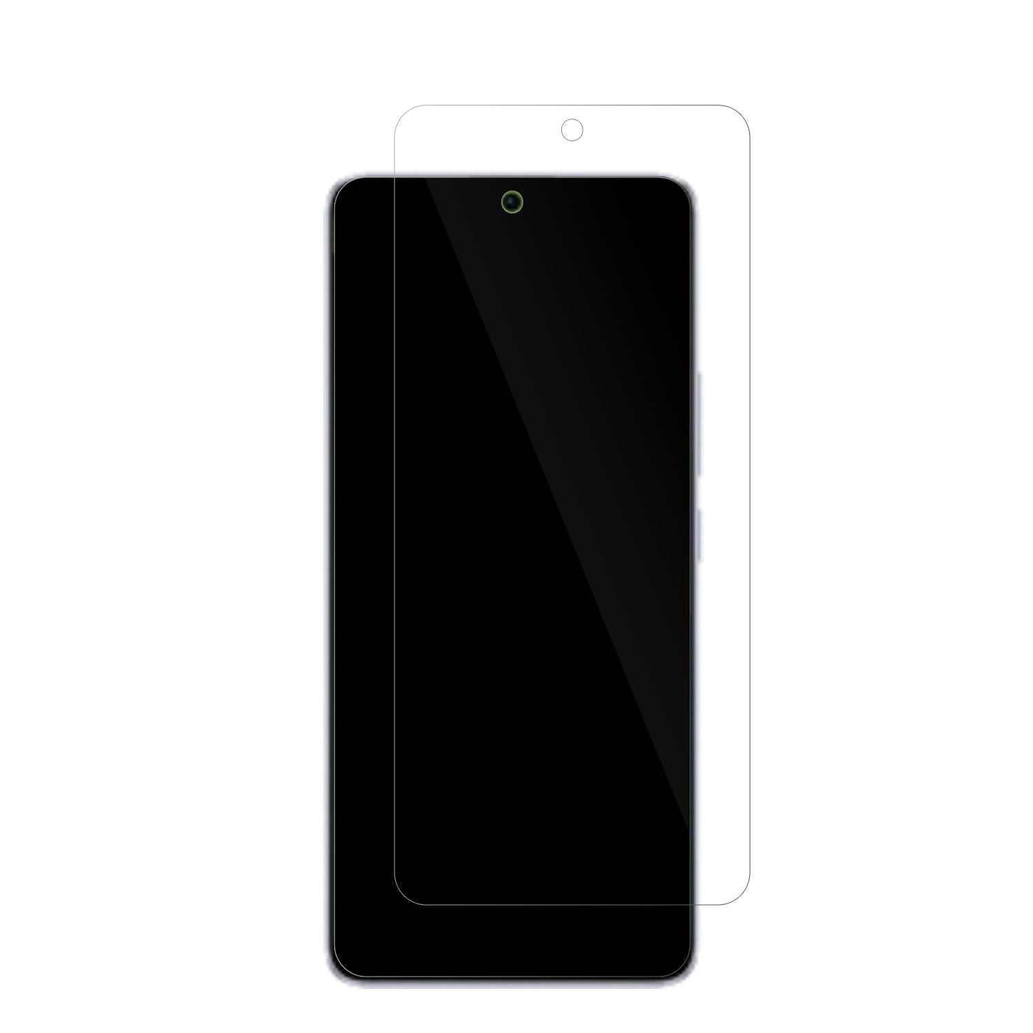 XiaomiRedmi Note 13 Pro 5G mit aufgebrachter dipos Displayschutzfolie, glasklare Darstellung ohne Einschränkungen