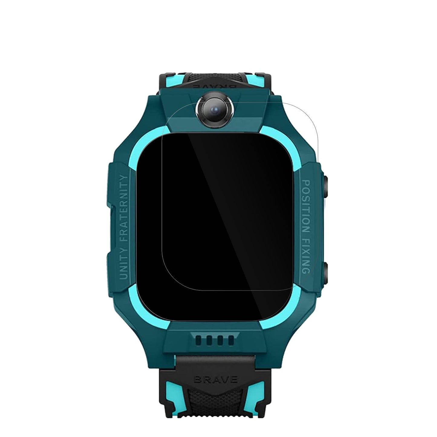xOKids Smartwatch H100 mit aufgebrachter dipos Displayschutzfolie, glasklare Darstellung ohne Einschränkungen