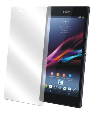 Xperia Z UltraSony mit aufgebrachter dipos Displayschutzfolie, glasklare Darstellung ohne Einschränkungen