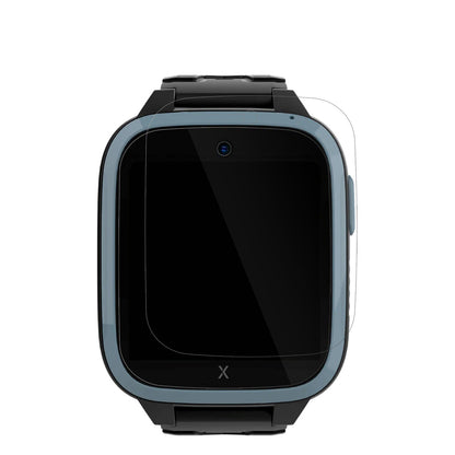XploraXGO3 Kinder-Smartwatch mit aufgebrachter dipos Displayschutzfolie, glasklare Darstellung ohne Einschränkungen