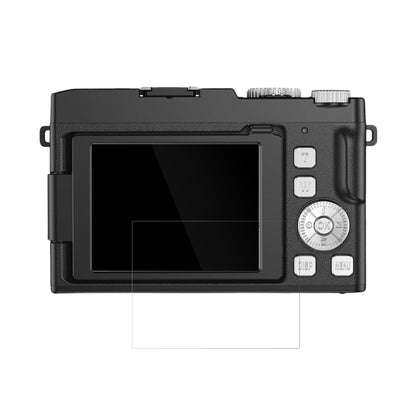 YiFuar075bk Digitalkamera mit aufgebrachter dipos Displayschutzfolie, glasklare Darstellung ohne Einschränkungen