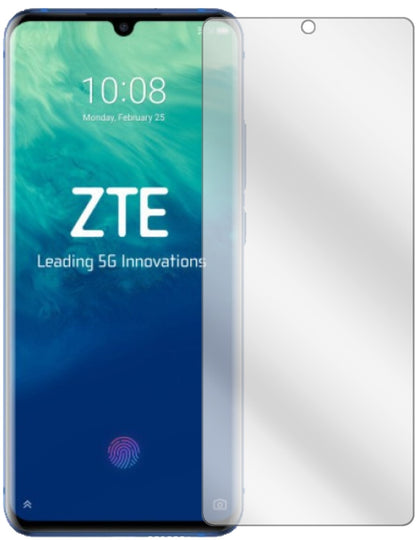 ZTEAxon 10 Pro 5G mit aufgebrachter dipos Displayschutzfolie, glasklare Darstellung ohne Einschränkungen