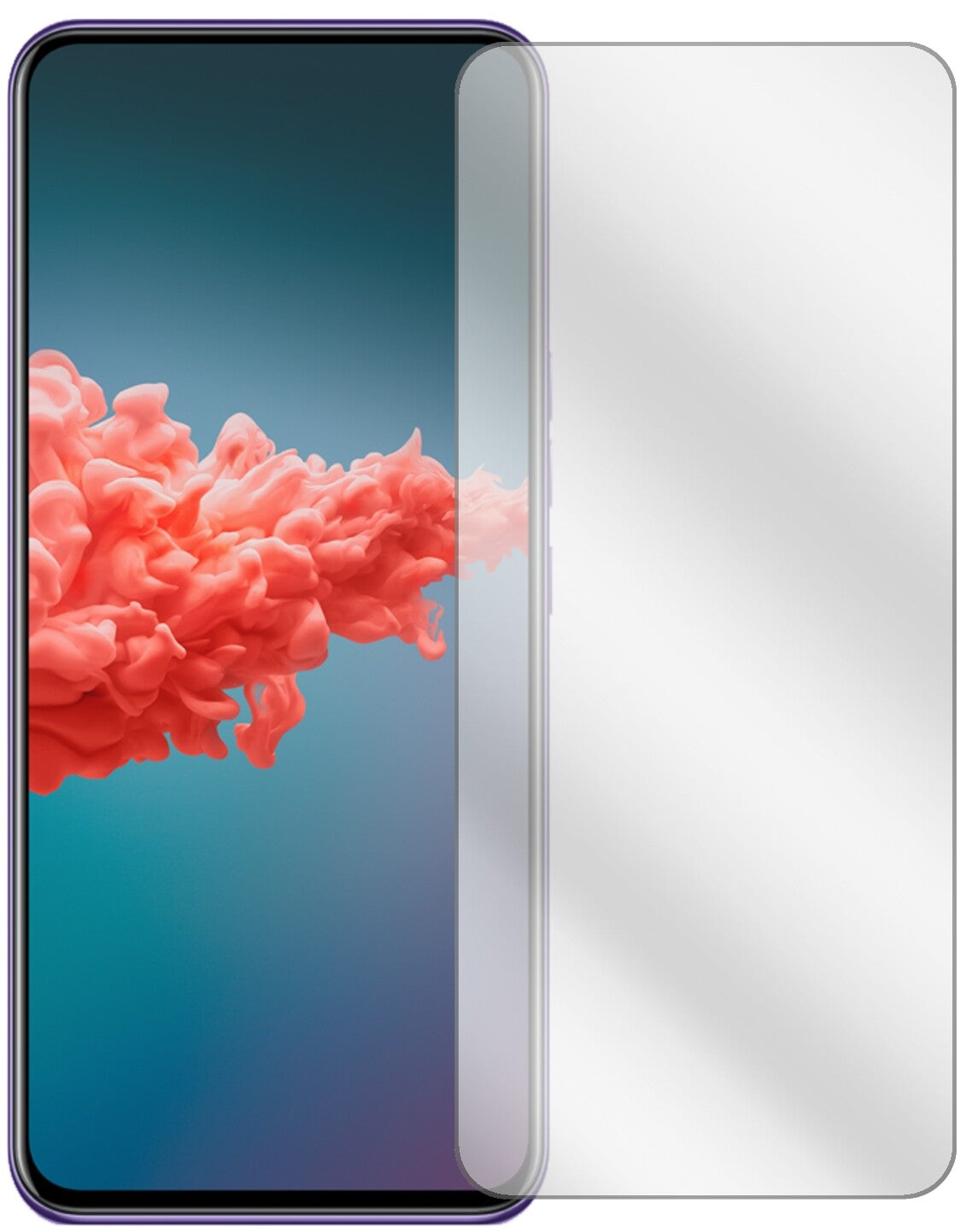 ZTEAxon 20 5G mit aufgebrachter dipos Displayschutzfolie, glasklare Darstellung ohne Einschränkungen