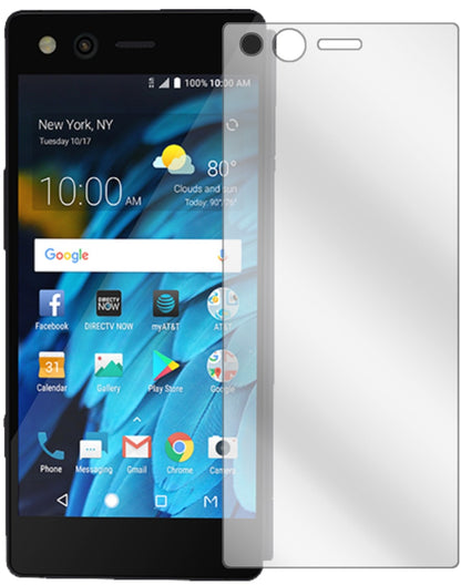 ZTEAxon M mit aufgebrachter dipos Displayschutzfolie, glasklare Darstellung ohne Einschränkungen