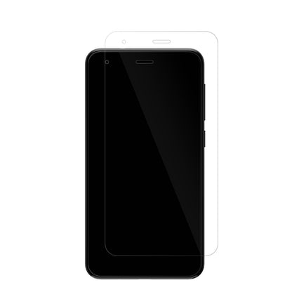 ZTEBlade A35 Lite mit aufgebrachter dipos Displayschutzfolie, glasklare Darstellung ohne Einschränkungen