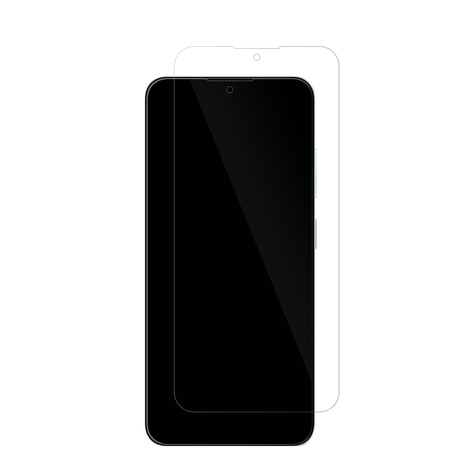 ZTEBlade A55 mit aufgebrachter dipos Displayschutzfolie, glasklare Darstellung ohne Einschränkungen