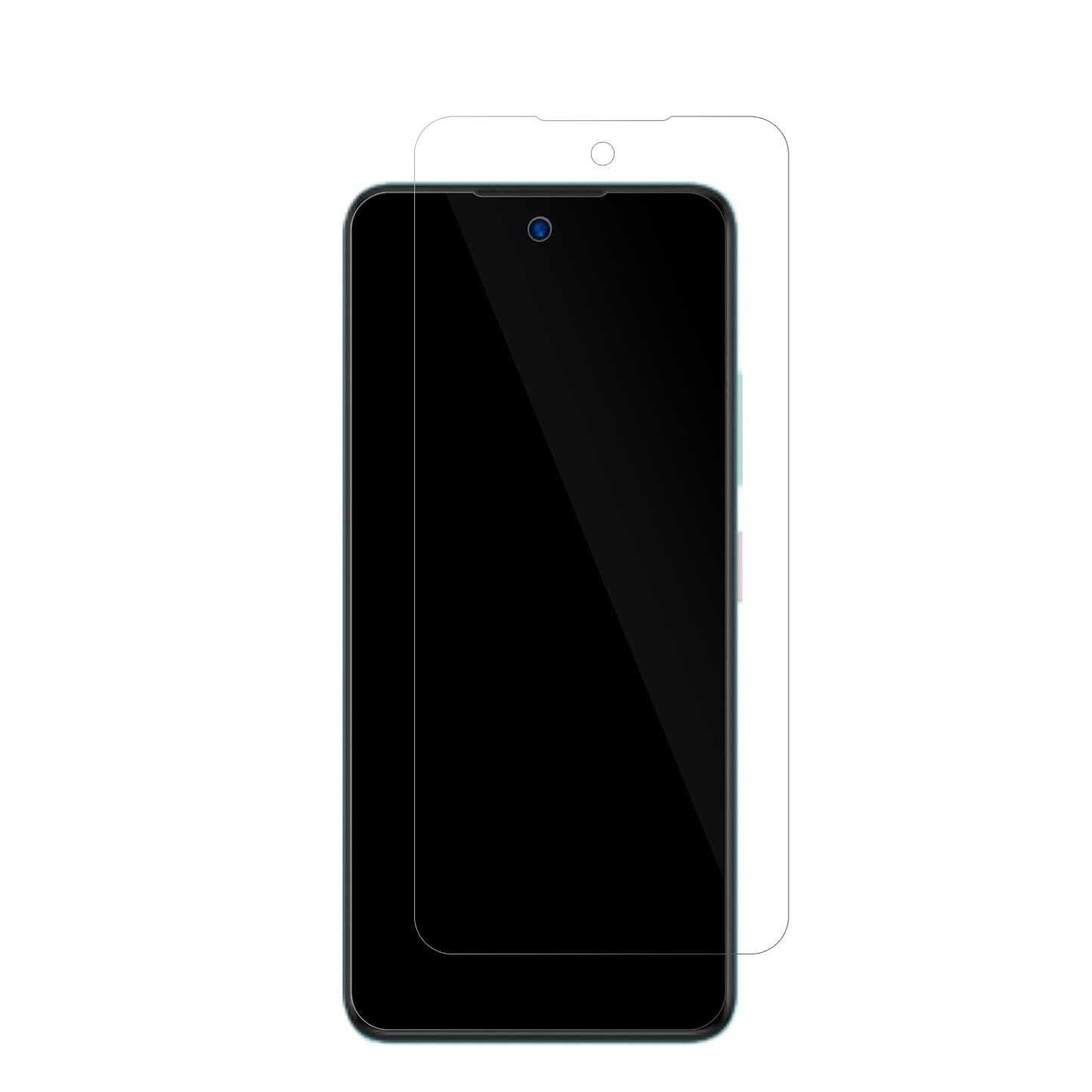 ZTEBlade A75 mit aufgebrachter dipos Displayschutzfolie, glasklare Darstellung ohne Einschränkungen