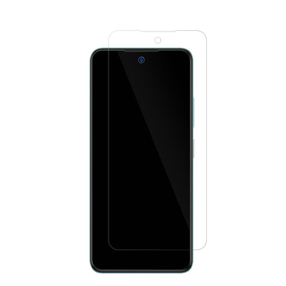 ZTEBlade A75 mit aufgebrachter dipos Displayschutzfolie, glasklare Darstellung ohne Einschränkungen