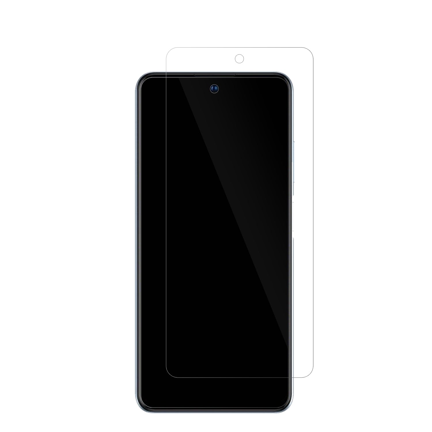 ZTEBlade V40 mit aufgebrachter dipos Displayschutzfolie, glasklare Darstellung ohne Einschränkungen
