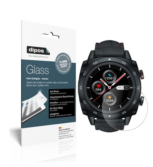 1x 9H Schutzfolie matt für Cubot C3 Smartwatch Panzerfolie