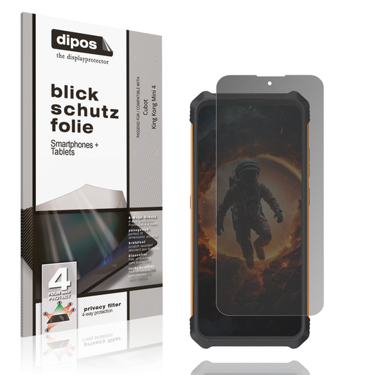Blickschutzfolie von dipos passend für cubotking kong mini 4, präziser Zuschnitt und blasenfrei montiert