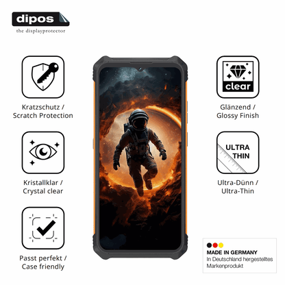 4x Schutzfolie klar für Cubot King Kong Mini 4 Display-Schutzfolie