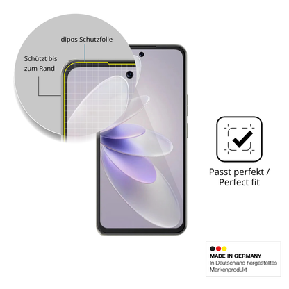 Schutzfolie mit optimaler Passform, zur Verwendung mit Hüllen geeignet