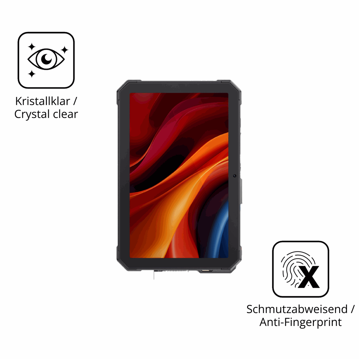 Flexible TPU-Folie passend zugeschnitten für CUBOT Tab Kingkong Mini 8.68 Zoll, vollständige Abdeckung
