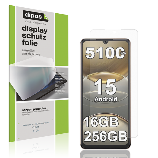 Matte Displayschutzfolie von dipos passend für cubotx100, präziser Zuschnitt und blasenfrei montiert