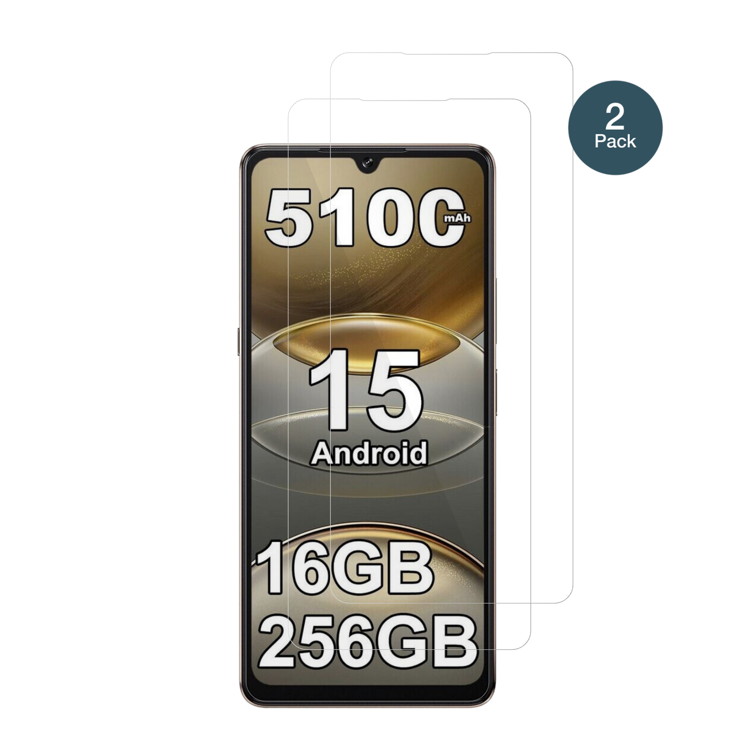 cubotx100 mit aufgebrachter dipos Flex Schutzfolie, glasklare Darstellung ohne Einschränkungen