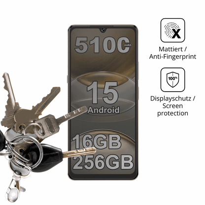 dipos Displayschutz für CUBOT X100 5G, mattierte Oberfläche, Blickschutzfilter und perfekter Passform