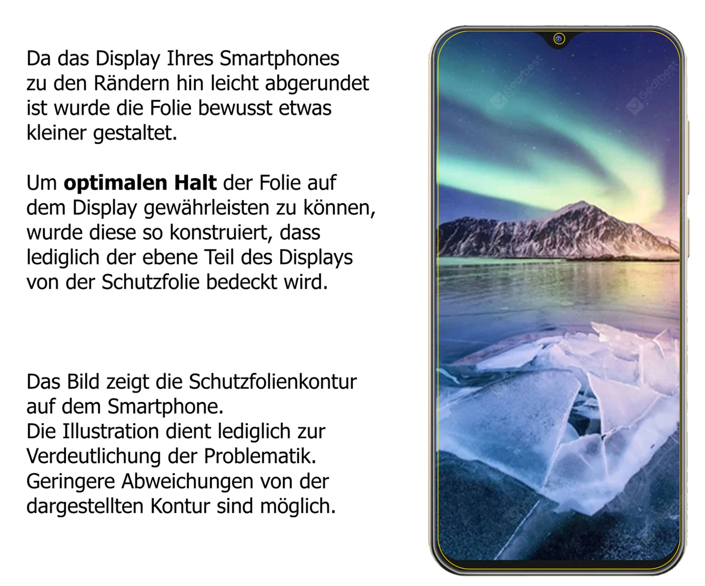 Privatsphäre-Schutz durch Sichtschutz-Folie passend zugeschnitten für Cubot X20