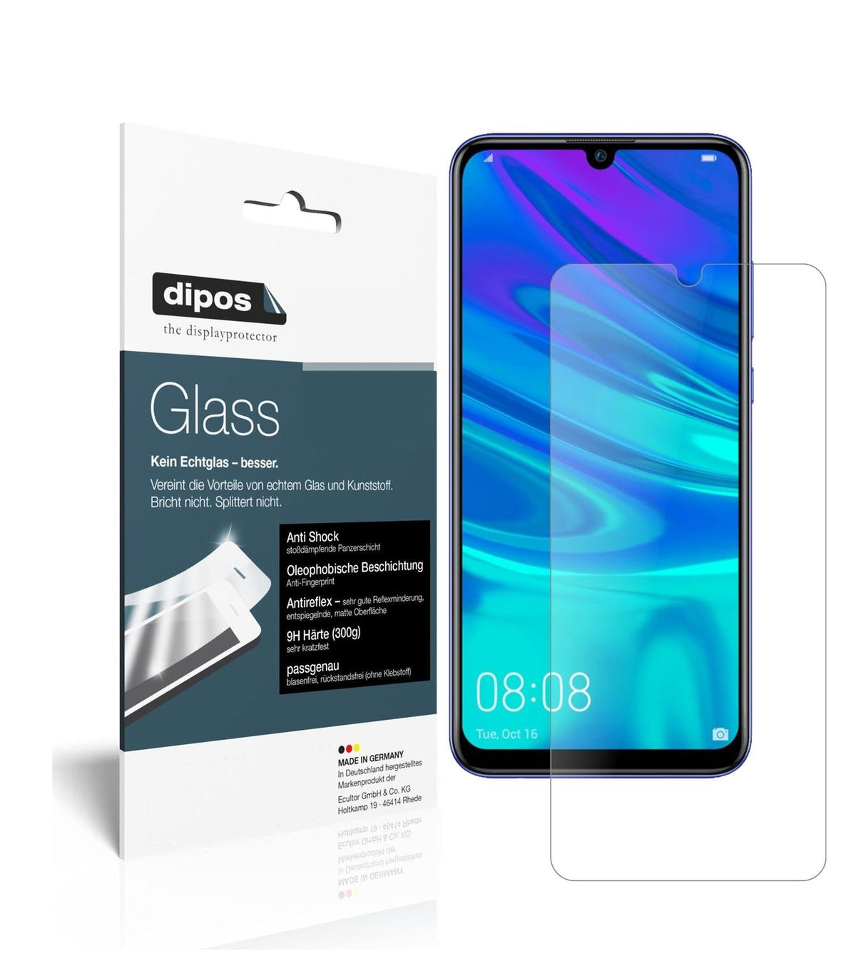 1x 9H Schutzfolie matt für Huawei P Smart Plus (2019) Panzerfolie