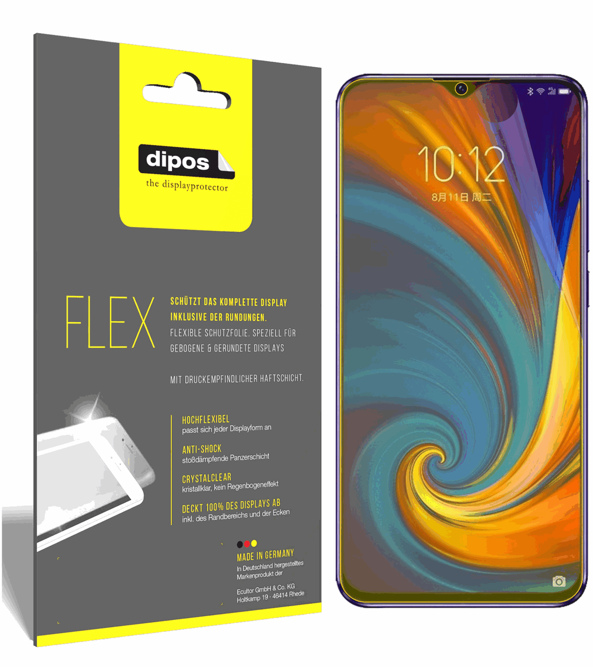3x 3D Full Cover Schutzfolie für Lenovo Z5s
