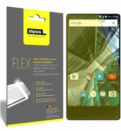 3x 3D Full Cover Schutzfolie für Archos Sense 55 S
