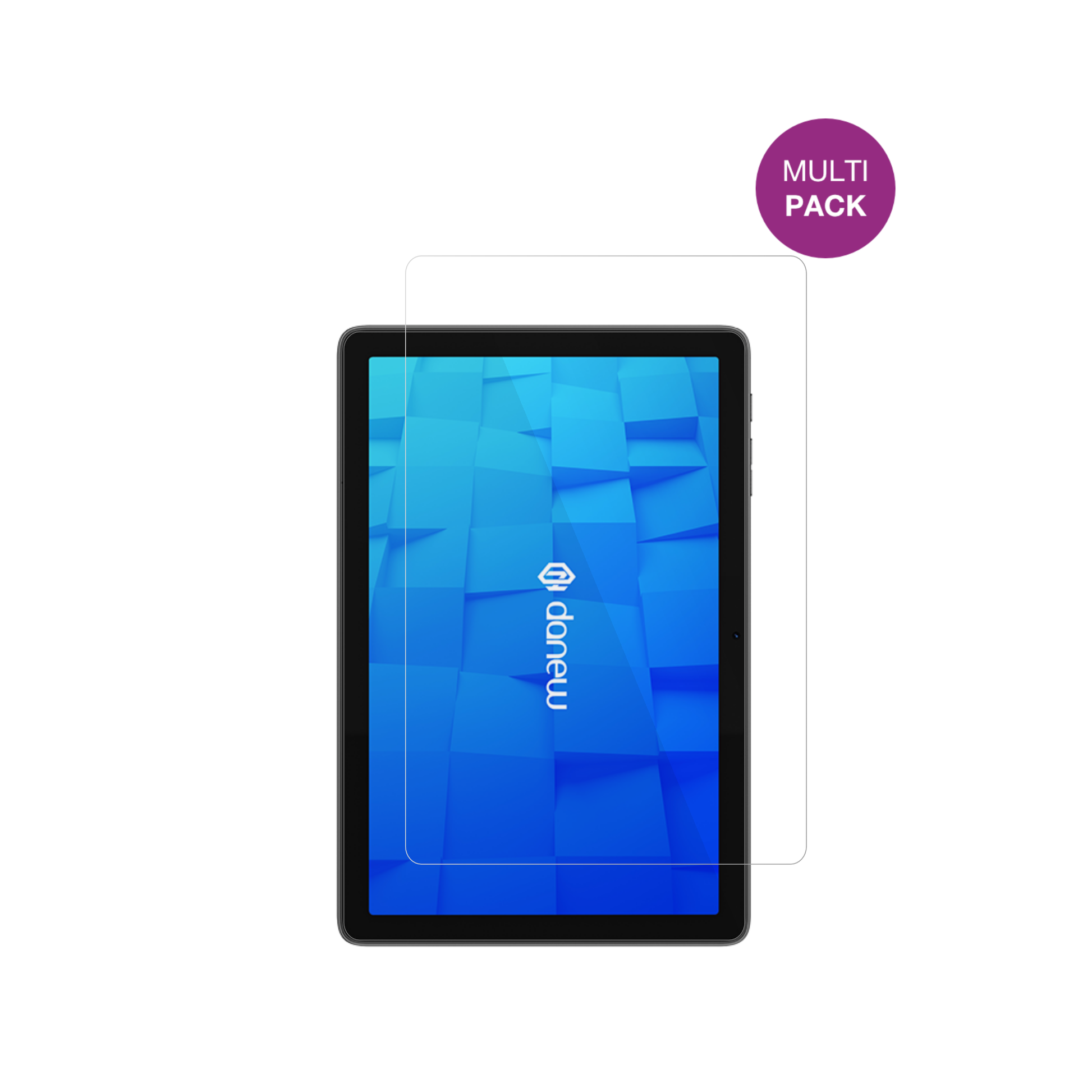 DanewDSlide 115 mit aufgebrachter dipos Displayschutzfolie, glasklare Darstellung ohne Einschränkungen