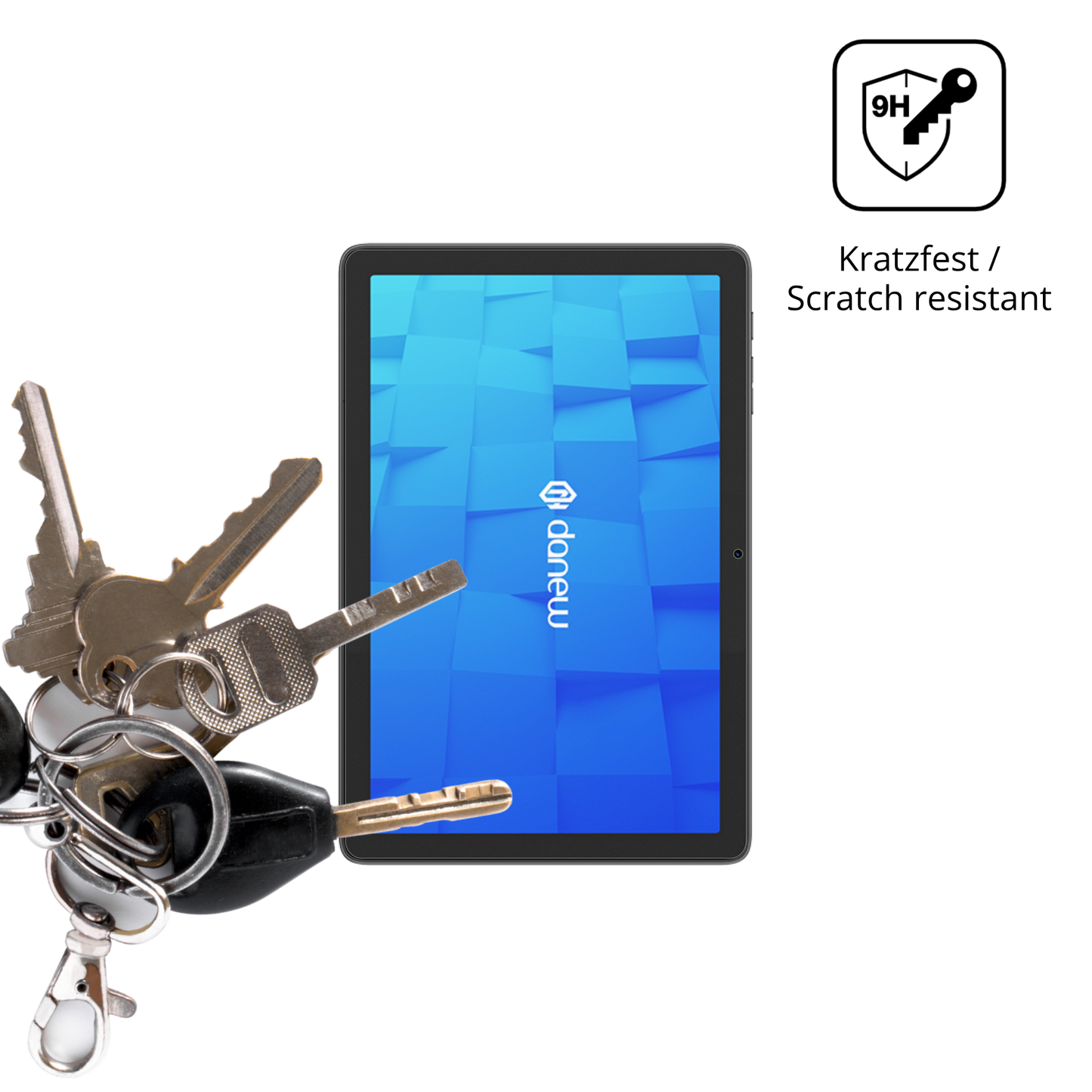 dipos Displayschutz für Danew DSlide 115, mattierte Oberfläche, robuste Festigkeit und perfekte Passform