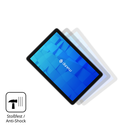 Schutz gegen Kratzer auf dem Danew DSlide 115 Glas durch Schlüssel, Stöße gegen die Tischkante oder Stürze