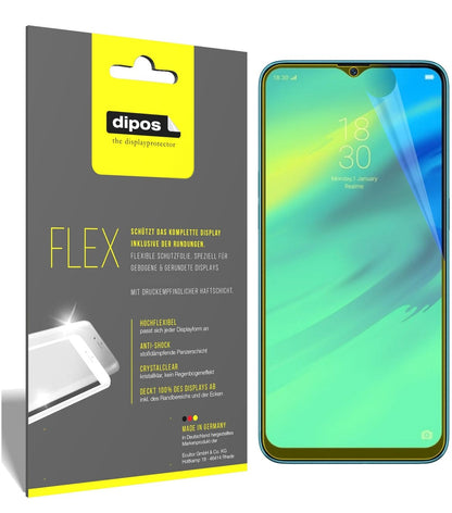 2x 3D Full Cover Schutzfolie für Oppo Realme 2 Pro