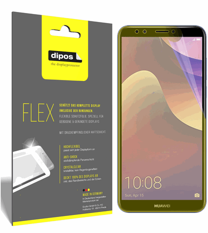 3x 3D Full Cover Schutzfolie für Huawei Y7 Prime (2018)