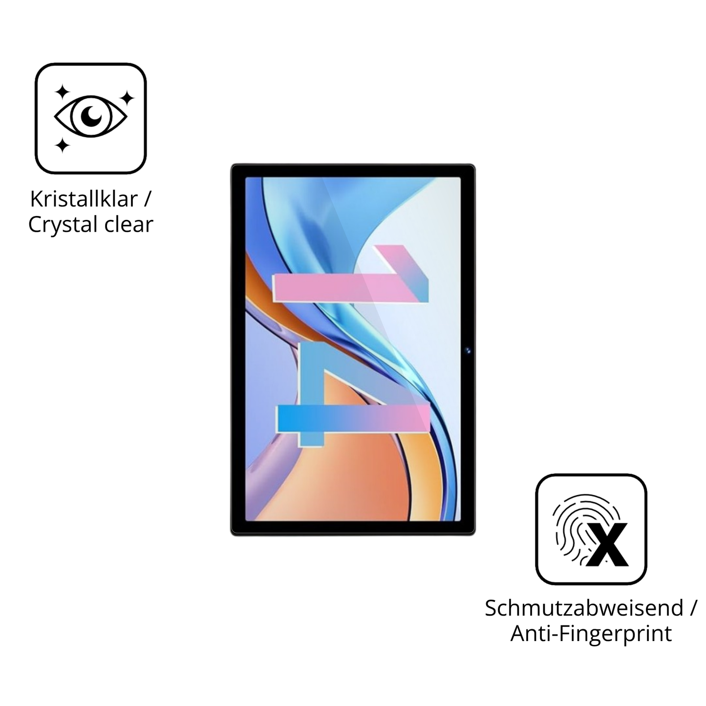 Flexible TPU-Folie passend zugeschnitten für DEERTiME E9 10.1 Zoll, vollständige Abdeckung