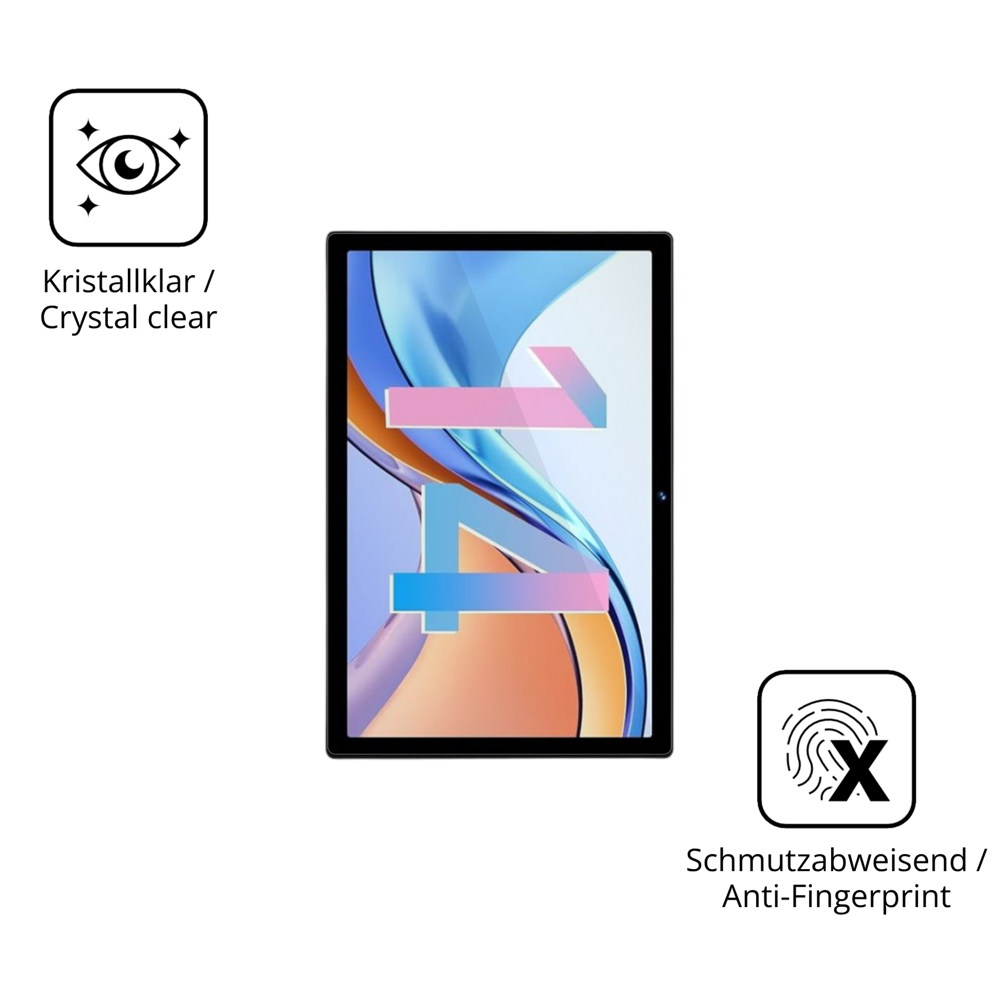 Flexible TPU-Folie passend zugeschnitten für DEERTiME E9 10.1 Zoll, vollständige Abdeckung