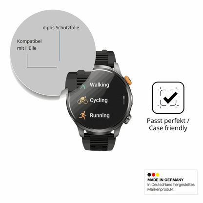 6x Schutzfolie matt für Dekelife AK90 1.91 Zoll Display-Schutzfolie