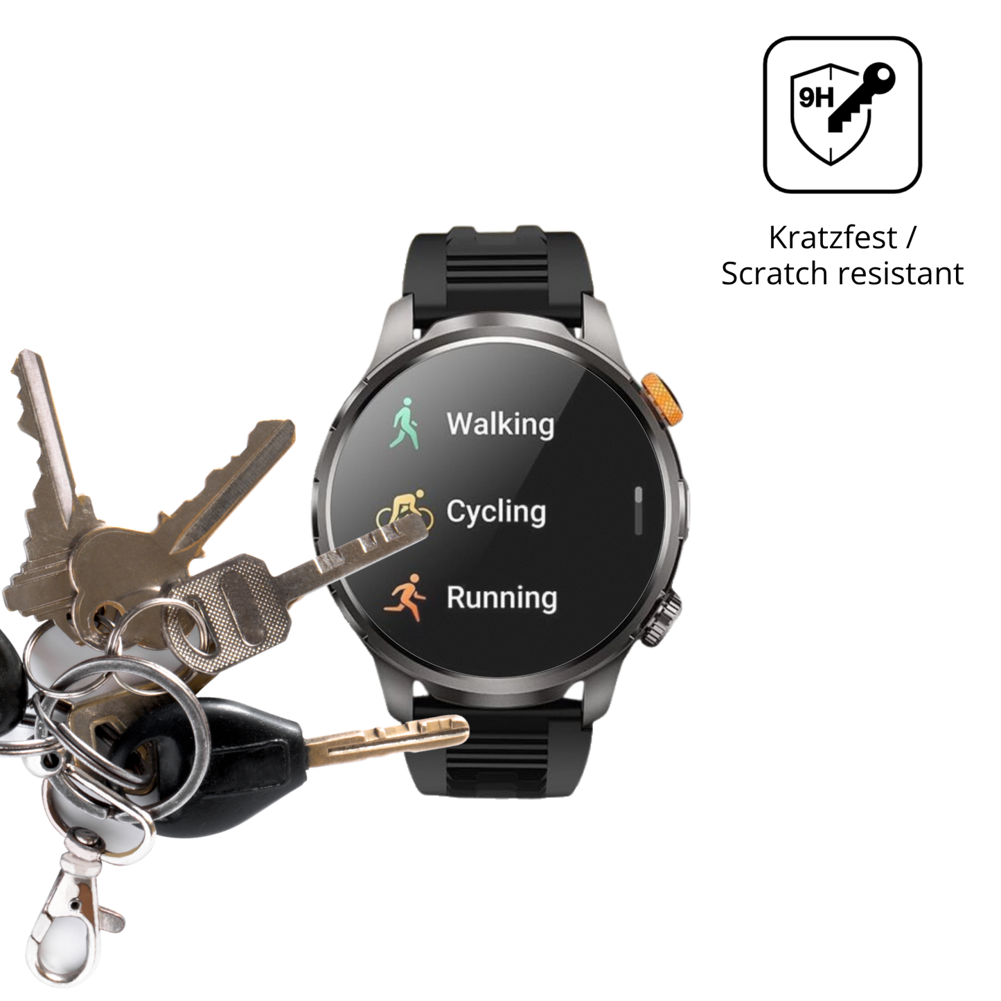 2x 9H Schutzfolie matt für Dekelife AK90 1.91 Zoll Panzerfolie