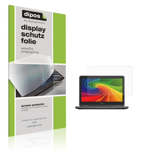 Matte Displayschutzfolie von dipos passend für Dell Latitude 3120, präziser Zuschnitt und blasenfrei montiert